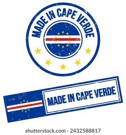 Made in Cape Verde Stamp Sign Grunge Style