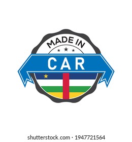 Marca en el logotipo del coche con bandera