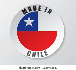 made in chile flag vector