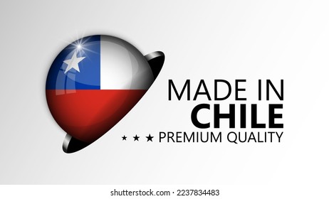 Made in Chile graphic and label. Element of impact for the use you want to make of it.