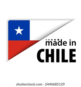 Made in Chile graphic and label. Element of impact for the use you want to make of it.