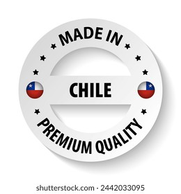 Made in Chile graphic and label. Element of impact for the use you want to make of it.