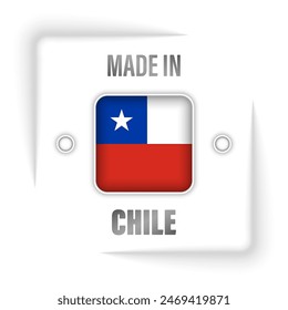 Made in Chile graphic and label. Element of impact for the use you want to make of it.