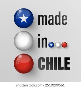 Made in Chile graphic and label. Element of impact for the use you want to make of it.