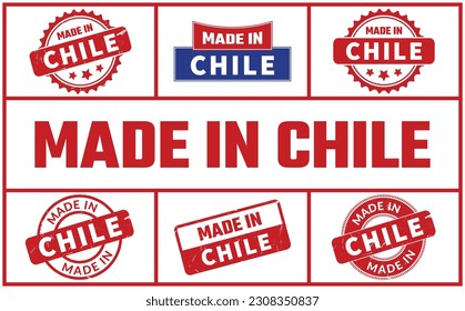 Made in Chile Rubber Stempel Set