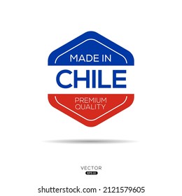 Made in Chile, vector illustration.