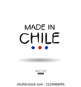Made in Chile, vector illustration.