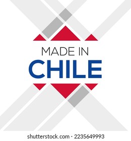 Made in Chile, vector illustration.