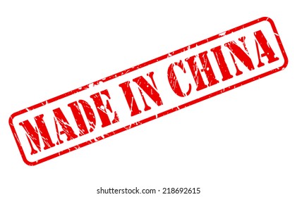 MADE IN CHINA red text on white background