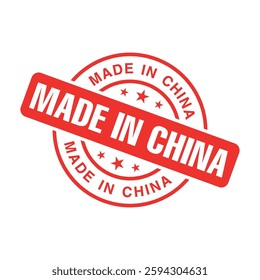 Made in China Rubber Stamp Vector Template