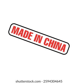 Made in China Rubber Stamp Vector Template