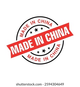 Made in China Rubber Stamp Vector Template