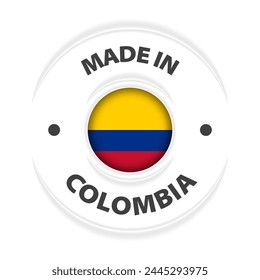 Made in Colombia graphic and label. Element of impact for the use you want to make of it.