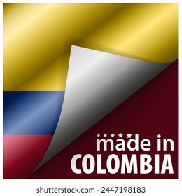 Made in Colombia graphic and label. Element of impact for the use you want to make of it.