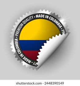 Made in Colombia graphic and label. Element of impact for the use you want to make of it.