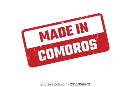 Made In Comoros Rubber Stamp