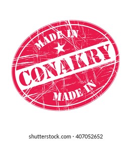 Made in Conakry rubber stamp