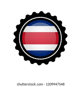 made in costa rica button. designed for costa rica products