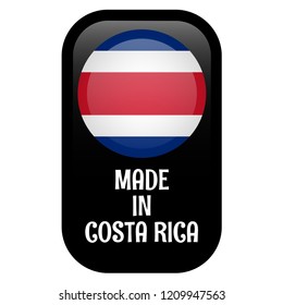 made in costa rica button. designed for costa rica products