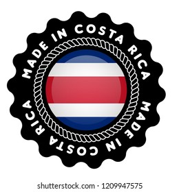 made in costa rica button. designed for costa rica products