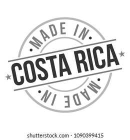 Made in Costa Rica Quality Original Stamp Design Vector Art. Seal National Product badge vector.