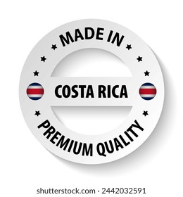 Made in Costarica graphic and label. Element of impact for the use you want to make of it.