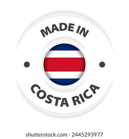 Made in Costarica graphic and label. Element of impact for the use you want to make of it.