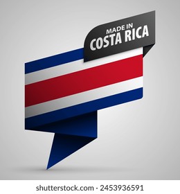 Made in Costarica graphic and label. Element of impact for the use you want to make of it.