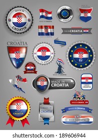 Made in Croatia, Croatian flag, Seal (vector Art)