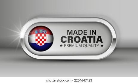 Made in Croatia graphic and label. Element of impact for the use you want to make of it.