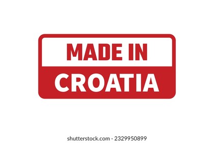 Made In Croatia Rubber Stamp