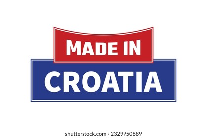 Fabricado En Croacia Vector De Sello