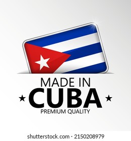Made in Cuba graphic and label. Element of impact for the use you want to make of it.