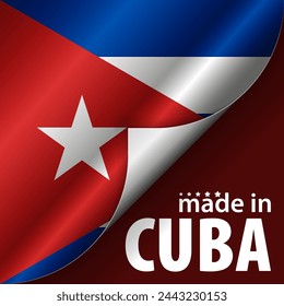 Made in Cuba graphic and label. Element of impact for the use you want to make of it.