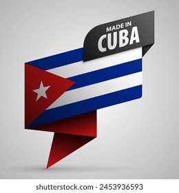 Made in Cuba graphic and label. Element of impact for the use you want to make of it.