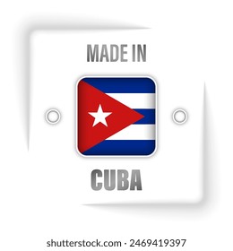 Made in Cuba graphic and label. Element of impact for the use you want to make of it.