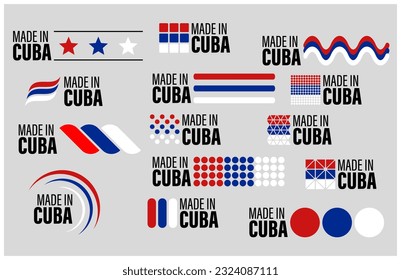 Made in Cuba graphic and label set. Element of impact for the use you want to make of it.