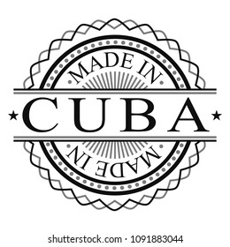 Made in Cuba Quality Original Stamp Design Vector Art