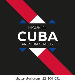 Made in Cuba, vector illustration.