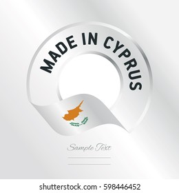 Made in Cyprus transparent logo icon silver background