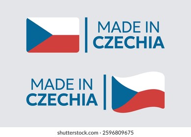 made in Czech Republic icon set, product icons of Czechia