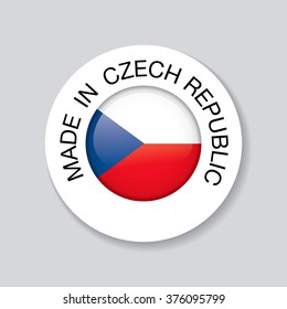 made in czech republic. template icon design