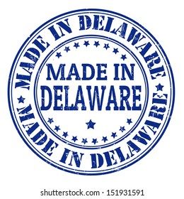 Made in Delaware grunge rubber stamp, vector illustration