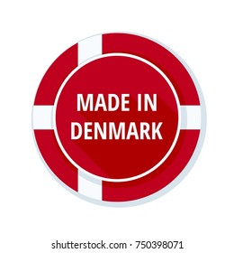 Made in Denmark label illustration