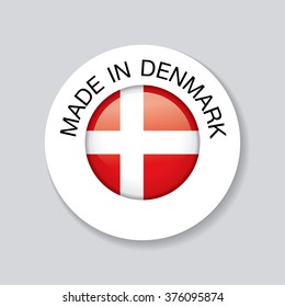 made in denmark. template icon design