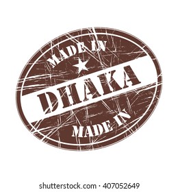 Made in Dhaka rubber stamp