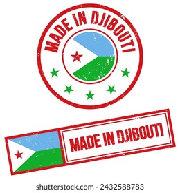 Made in Djibouti Stamp Sign Grunge Style
