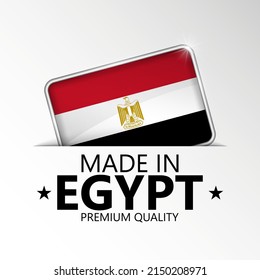 Made in Egypt graphic and label. Element of impact for the use you want to make of it.