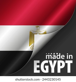 Made in Egypt graphic and label. Element of impact for the use you want to make of it.