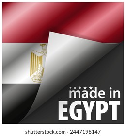 Made in Egypt graphic and label. Element of impact for the use you want to make of it.